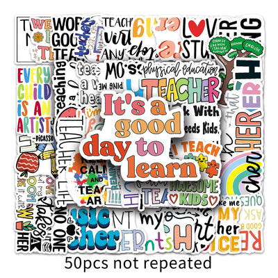 Creative Teacher 50 Waterproof Stickers
