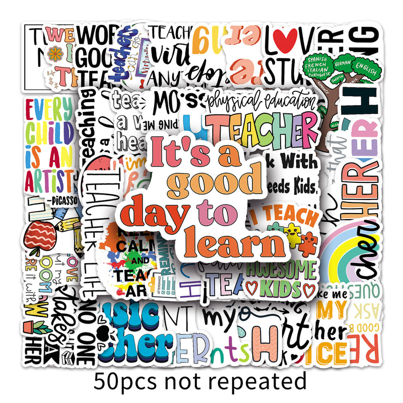 Creative Teacher 50 Waterproof Stickers