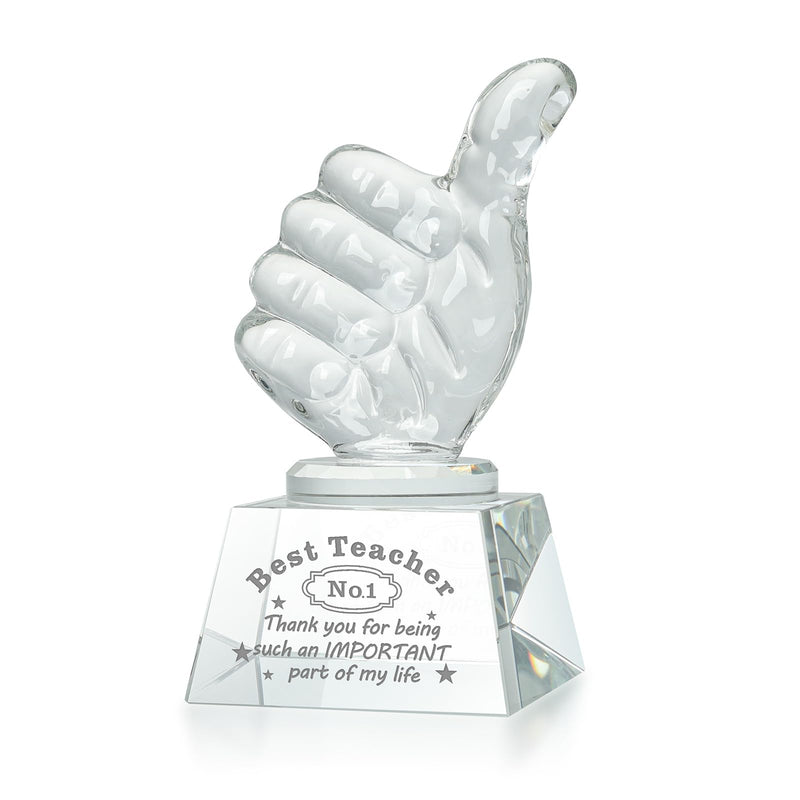 LONGWIN Crystal Teacher Appreciation Trophy